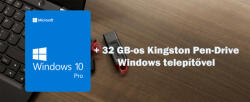 Microsoft Windows Kulcs + Kingston 32 Gb Boot USB drive