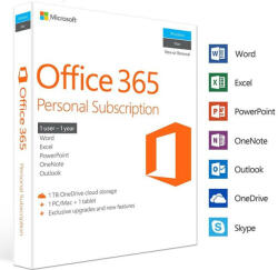 Microsoft Office 365 - 1 Felhasználó PC/MAC EUROPE - 1 Év Digitális KULCS
