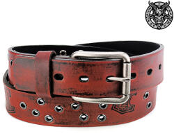 Leather & Steel Fashion Curea Crazy Thor roșu - LSF2 52