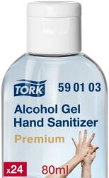 Tork Premium alkoholos kézfertőtlenítő gél, biocid, zsebpalack, színtelen, 80 ml SCA590103