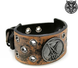 Leather & Steel Fashion Brățară Sigil of Lucifer Maro - LSF1 74