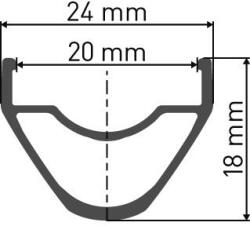 DT Swiss XR 331 Disc 29/32 20 mm felni (RTXR3329N32S011250)