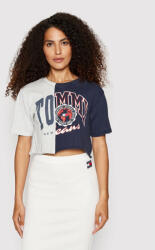 Tommy Jeans Tricou College Splicing DW0DW12826 Colorat Boxy Fit