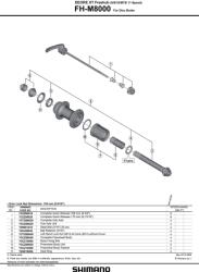 Shimano Deore XT HB-M8000 133 mm első gyorszár patentzár 2022 (Y2A498010)