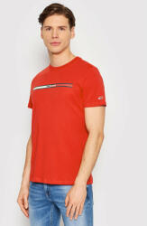 Tommy Jeans Tricou Essential Flag DM0DM13509 Roșu Regular Fit