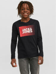 JACK & JONES Bluză 12244209 Negru Regular Fit