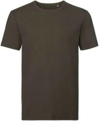 RUSSELL 108M biopamut rövid ujjú férfi póló, Dark Olive-XL