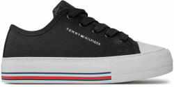 Tommy Hilfiger Teniși Low Cut Lace-Up Sneaker T3A9-33185-1687 M Negru