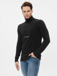 Calvin Klein Bluză cu gât J30J324325 Negru Slim Fit