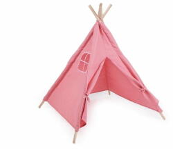  Tipi sátor 80x80x95 cm - rózsaszín közepes méretű