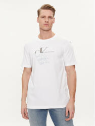 Calvin Klein Jeans Tricou Monogram Echo J30J325352 Alb Regular Fit