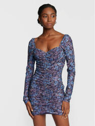 ROTATE Rochie cocktail Printed Mesh RT1980 Colorat Slim Fit