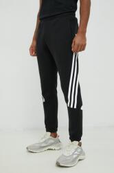 Adidas melegítőnadrág fekete, férfi, nyomott mintás - fekete XL - answear - 19 990 Ft
