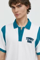 Tommy Jeans pamut póló fehér, mintás, DM0DM18919 - fehér XL