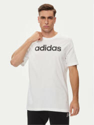 Adidas Tricou Essentials Single Jersey Linear Embroidered Logo T-Shirt IC9276 Alb Regular Fit