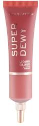 Makeup Revolution Fard lichid de obraz - Makeup Revolution Superdewy Liquid Blush Fortunately Flushed