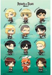 Abysse Corp Attack on Titan "Chibi characters" 91, 5x61 cm poszter (FP3749) - mentornet