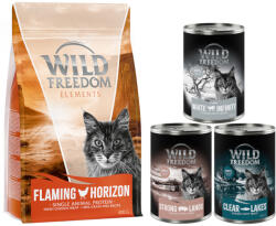 Wild Freedom Wild Freedom Preț special! 12 x 400 g hrană umedă + uscată pisici - Pachet mixt III (păstrăv, porc, cal) (12 g)