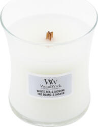 WoodWick Ceai alb și iasomie, Lumânare vază ovală 85 g (NW2468148)