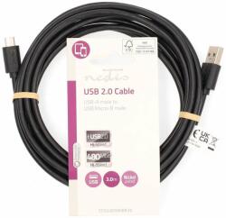 Nedis USB kábel | USB 2.0 | USB-A Dugasz | USB Micro-B Dugasz | 10 W (CCGL60500BK30)