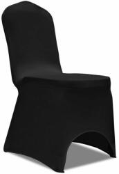 VidaXL Husă elastică pentru scaun, negru, 4 buc (131409)