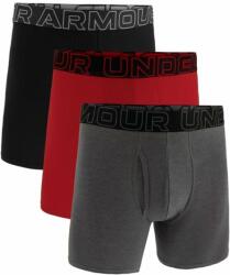 Under Armour Boxeri pentru bărbați Perf Cotton 6in 3Pack Grey XL