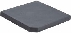 vidaXL Placă de greutate umbrelă, negru, granit, 25 kg, pătrat (313669)
