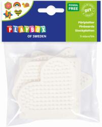 Playbox PlayBox: 5mm-es MIDI bioplastic alaplap vasalható gyöngyökhöz 4db-os csomag (2456483) - jatekshop