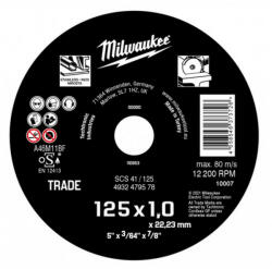 Milwaukee Vágókorong fémre 125 x 1, 0 x 22, 2 mm ECO SCS 41 (4932479578)
