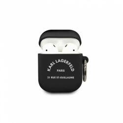 Karl Lagerfeld Apple Airpods szililkon tok, fekete, KLACA2SILRSGBK (x-122836)