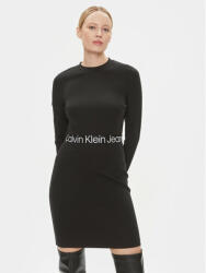 Calvin Klein Rochie de zi Logo Elastic J20J222518 Negru Regular Fit