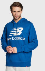 New Balance Bluză Essentials Stacked Logo MT03558 Albastru Relaxed Fit