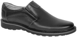 GKR Ciucaleti Pantofi barbati casual din piele naturala negru cu elasic - GKR480EN - ciucaleti
