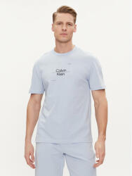 Calvin Klein Tricou Line Logo K10K112489 Albastru Regular Fit