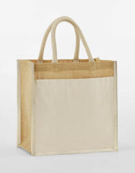 Westford Mill Cotton Pocket Natural Starched Jute Midi Tote (942280080)