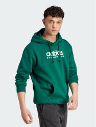 Adidas Bluză ALL SZN Fleece Graphic IJ9426 Verde Loose Fit