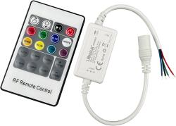 Ultralux Rf МИНИ КОНТРОЛЕР ЗА rgb led ОСВЕТЛЕНИЕ, 6a, 12-24v dc (mnrgbrf6a)