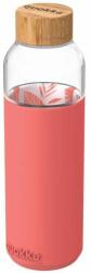 QUOKKA Flow üveg palack 660 ml, pink botanical