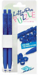 WEDO Zseléstoll, nyomógombos, kirakós, 2 db, WEDO "Letter Pen Puzzle", kék (2533003) - pepita