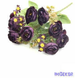  Vegyes színű kis rózsa csokor 30 cm - Bordó