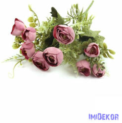 Boglárka csokor díszítőkkel 31 cm - Mályva