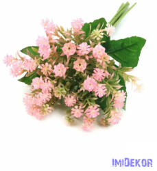  Művirágos díszítő csokor 31 cm - Rózsaszín
