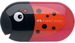 Faber-Castell Hegyező Faber-Castell Grip kétlyukú tartályos radíros katicabogár mintás (183526)