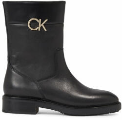 Calvin Klein Botine Rubber Sole Ankle Boot W/Hw HW0HW01703 Negru