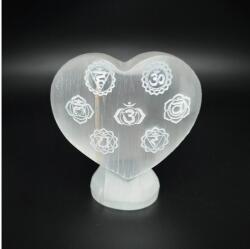 R. M. ékszer Szelenit szív álló csakra 8-9cm (109684)