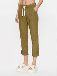 Roxy Pantaloni din material On The Seashore ERJNP03294 Verde Regular Fit