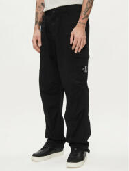 Calvin Klein Pantaloni din material J30J325116 Negru Straight Fit