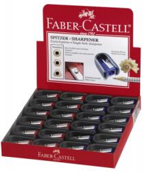 Faber-Castell Ascutitoare Plastic Simpla Cu Cauciuc Rosie/Albastra Faber-Castell (FC184801) - officeclass