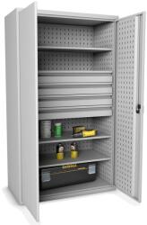  DULAP METALIC PENTRU SCULE CU 4 SERTARE SI 3 RAFTURI 1000x500x1900 mm (LxlxH), EXTRA (610075M) Dulap arhivare
