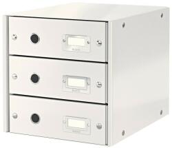 Leitz Suport cu 3 sertare, din carton laminat, LEITZ Click & Store - alb (L-60480001)